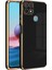 Oppo A15S Kapak Kamera Korumalı Lazer Kesim Lüx Silikon Kılıf - Siyah 1