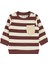 Erkek Bebek Sweatshirt 6-18 Ay Çikolata Kahve 1