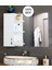 Aynalı Raflı Banyo Dolabı Mdf 80 cm Üst Modül Mat Beyaz 1