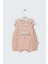 12999 Kız Bebek Dantelli Kahverengi Romper 1