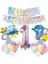 Okyanus Hayvanları Deniz Canlıları 1 Yaş Balon Set Deniz Anası Deniz Atı Happy Birthday Balon Set 1
