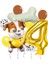 Paw Patrol Iş Araçları Inşaat Işçisi Köpek Rubble 4 Yaş Balon Set Pav Petrol Konsept Doğum Günü Set 1