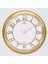 Duvar Saati Altin Sarisi Çerçeveli Içi Beyaz 45 cm 1
