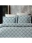Damask Lyocell Mavi Çift Kişilik Nevresim Takımı 1