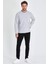 Erkek Gri Çift Bisiklet Yaka Standart Rahat Kesim Sweatshirt 5