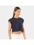 Türen Kadın Vatka Görünümlü Crop T-Shirt 1