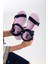 Kadın Kısa Topuk Rahat Taban Cırtlı Günlük Spor Sandalet SS001-0158 Laci Pembe 3