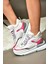 R973116004 Beyaz/gri Kalın Tabanlı Spor Ayakkabı Sneakers 3