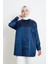 Saten Tunik-Lacivert 1