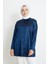 Saten Tunik-Lacivert 2