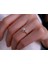 Pırlanta ve Beyaz Topaz Taşlı Kedi Patisi Yüzük 0402R0030 4