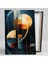 Sarı Daireler Dekoratif Abstract Dikey Kanvas Tablo 2
