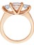 Morganite ve Beyaz Topaz Taşlı Tria Yüzük 0402R0035 3