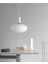 Rustik Dekoratif Metal Modern Beyaz Opal Camlı Tekli Avize 1