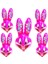 Süpershape 75 cm Bugs Bunny Tavşan Pembe Renk Folyo Balon 5 Adet 1