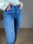 Lacivert Yüksek Bel Küçük Lazerli Skinny Jean 3