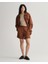 Kadın Kahverengi Relaxed Fit Keten Şort 4020061.229 1