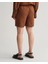 Kadın Kahverengi Relaxed Fit Keten Şort 4020061.229 2
