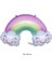 Rainbow Gülen Bulutlar ve Gökkuşağı Şeklinde Folyo Balon 7 Renk 92 x 62 cm 1 Adet Hawa 1