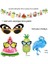 Tropical Hawaian Konsept Flamingo Ananas Karpuz Palmiye Süsleri Balonları ve Gözlük 5 Parça 1