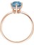 Pırlanta ve London Blue Topaz Taşlı Rosetta Yüzük 0402R0040 3