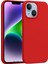 Apple Iphone 15 Kılıf Kamera Çıkıntılı Içi Kadife Süet Yumuşak Lansman Renkli Silikon Grade Liquid Kapak 1