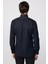 Modern Slim Fit Pamuklu Kolay Ütü Armürlü Siyah Erkek Gömlek 5