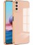 Vivo Y11S Kapak Kamera Korumalı Lazer Kesim Lüx Silikon Kılıf - Rose Gold 1