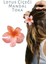 2 Li Lotus Çiçeği Mandal Toka 8,5 Cm(Beyaz-Yavruağzı) 2
