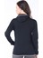 Marin Fermuarlı Kapüşonlu Kadın Sweatshirt - Blk 2