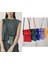 Mavi Moda Örgü Küçük Crossbody Çanta Kadın Organ Pileli Mini Omuz Askılı Çanta Bayanlar Katlanabilir Uzun Sapanlar Telefon Çanta (Yurt Dışından) 4