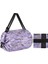 Purple2 Katlanabilir Büyük Kapasiteli Depolama Katlanır Çanta Seyahat Çantaları Tote Bagaj Çanta Üzerinde Taşımak Su Geçirmez Duffel Kadın Omuz Çantaları (Yurt Dışından) 1