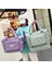 Purple2 Katlanabilir Büyük Kapasiteli Depolama Katlanır Çanta Seyahat Çantaları Tote Bagaj Çanta Üzerinde Taşımak Su Geçirmez Duffel Kadın Omuz Çantaları (Yurt Dışından) 2