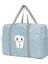 5TEETH006 Büyük Kapasiteli Seyahat Çantası Unisex Organizatörler Katlanabilir Bagaj Çantaları Giysi Saklama Spor Çantası Taşıma Çantaları Diş Serisi (Yurt Dışından) 1