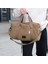 S Kahve Erkek Moda Eğlence Seyahat Taşınabilir Duffel Çanta Tuval Seyahat Tote Çapraz Vücut Klasik Çanta Erkekler Messenge (Yurt Dışından) 4