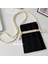 Siyah Moda Örgü Küçük Crossbody Çanta Kadın Organ Pileli Mini Omuz Askılı Çanta Bayanlar Katlanabilir Uzun Sapanlar Telefon Çanta (Yurt Dışından) 2