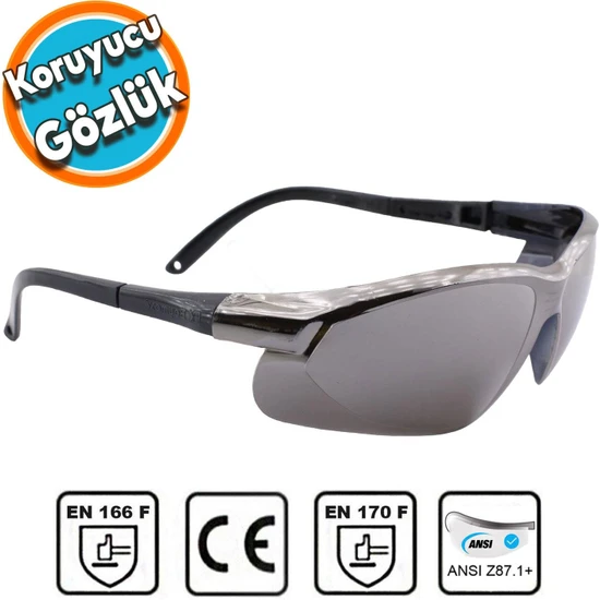 Nzb Iş Güvenlik Gözlüğü Kaynak Gözlüğü Lazer Uv Kaynakçı Çapak Koruyucu Gözlük S900 Aynalı Gümüş