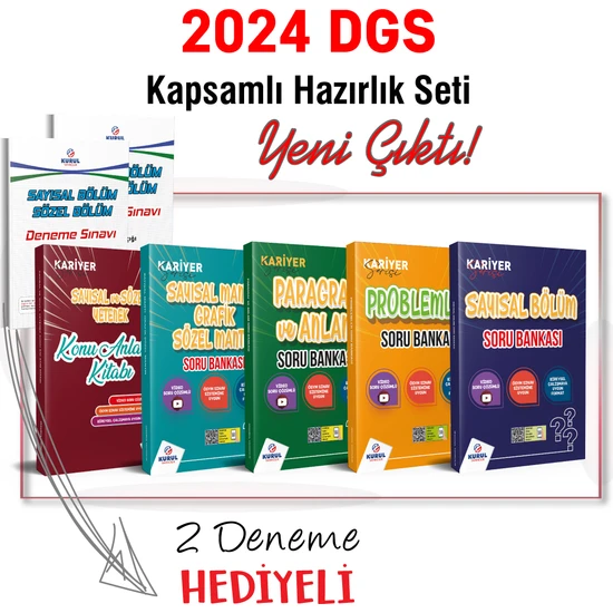 Kurul Yayıncılık 2024 DGS Tamamı Video Çözümlü Kapsamlı Hazırlık Seti