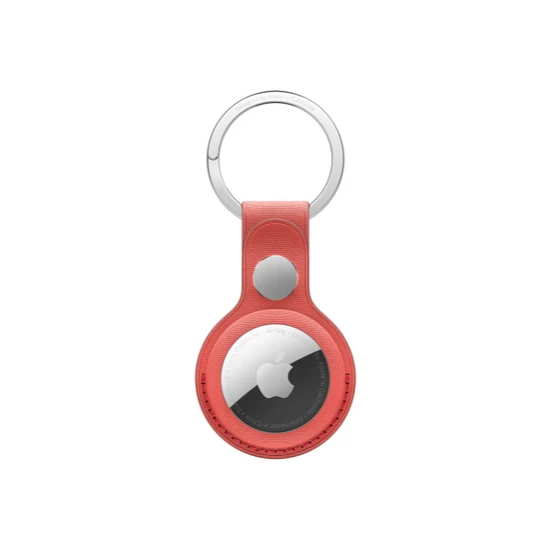 Apple Airtag Mikro Dokuma Anahtarlık - Mercan