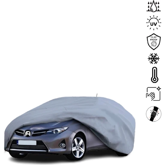 Teksin Toyota Auris 2 Station Wagon (2012-2018) Araba Brandası Miflonlu Su Geçirmez 4 Mevsim Araba Brandası