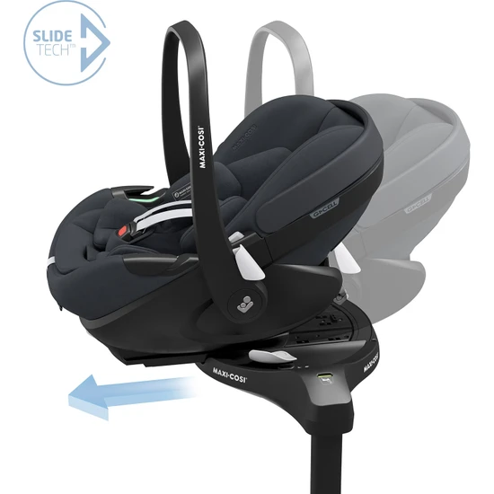 Maxi-Cosi Pebble 360 Pro Dünyanın İlk Kızaklı, Araç Dışına Çıkabilen 360 Dönebilen Tam Yatabilen İsofix Bazalı Ana Kucağı ve Bebek Oto Koltuğu 0-13 kg Essential Graphite