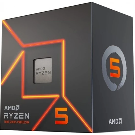 Amd Ryzen 5 7500F 3.7ghz (Turbo 5.0ghz) 6 Core 12 Threads 38MB Cache Am5 Işlemci