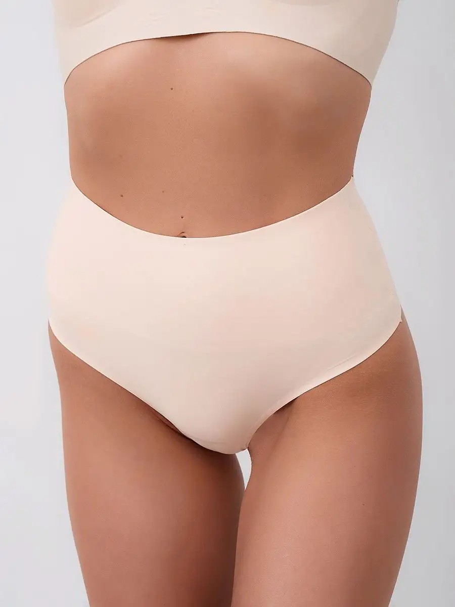 Mistirik Arpina Dikişsiz Lazer Kesim Yüksek Bel Sıkılaştırıcı String Korse Tanga Slip görsel 8