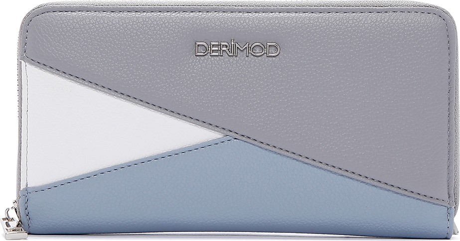 Derimod Kadın Siyah Cüzdan 000A2D550714 Şık Tasarım Kartlık Bölmeli Fermuarlı Model