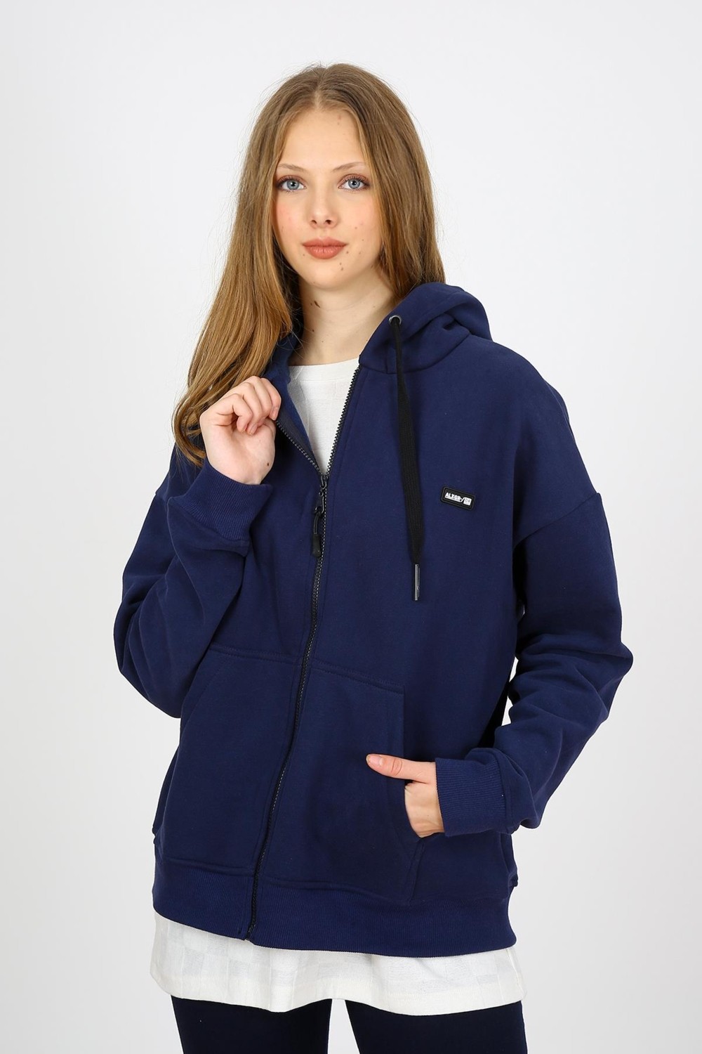 Alexander Gardi Alexandergardı Fermuarlı Kapüşonlu Sweatshirt (UN-501403) görsel 2