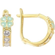 goldkupe 14 Ayar Altın Halka Çocuk Küpe 1.55 gr