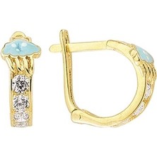 goldkupe 14 Ayar Altın Halka Çocuk Küpe 1.55 gr