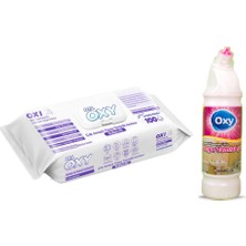 Mr. Oxy Çok Amaçlı Yüzey Temizlik Havlusu 100'LÜ + Oxy Banyo Temizleyici 1 Litre