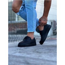 Alfaze Saraclı Casual Ayakkabı Vegan Kömür Topuk Boyu 3 cm