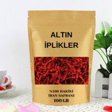 Altın İplikler Safran Hakiki Iran Safranı Süper Negin 100 gr